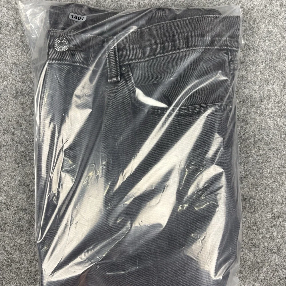 Levi's 505‎ Jeans Mens 38x30 (Fits 36x29) Black Wash Straight Leg Denim Casual